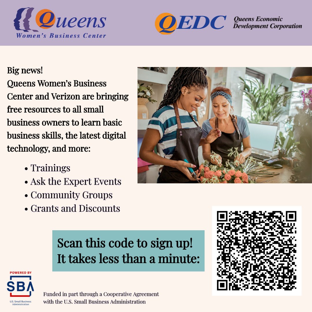 Queens Women's Business Center tweet media