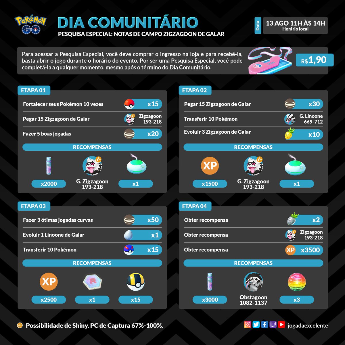 Jogada Excelente on X: O Dia Comunitário de agosto acontece nesse