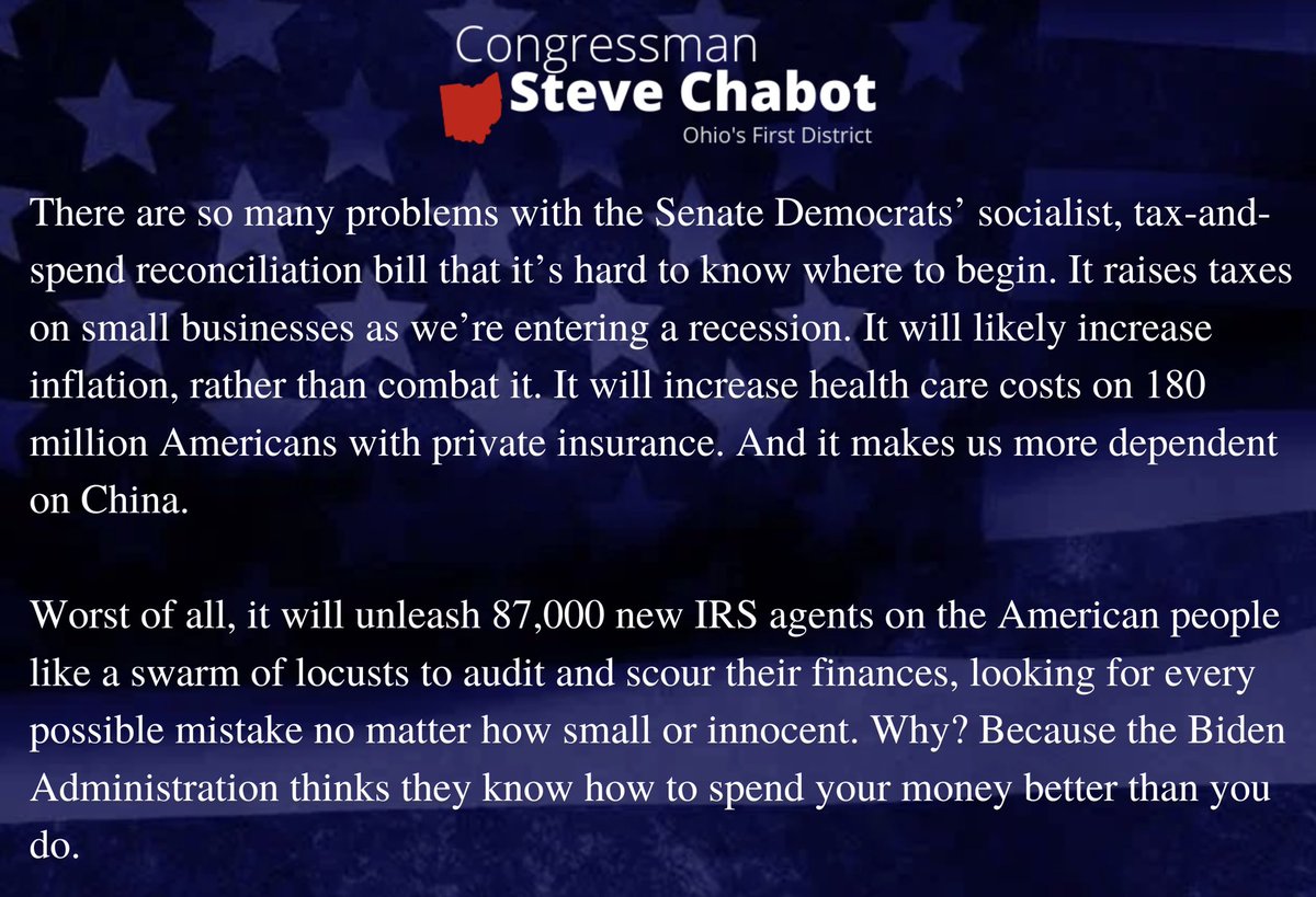 Archive: Rep. Steve Chabot tweet media