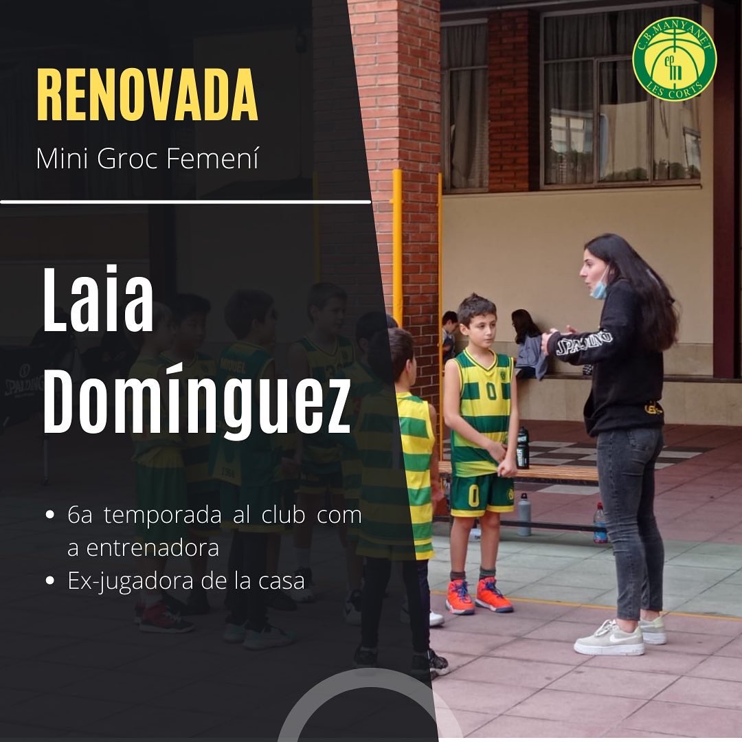 CBManyanet's tweet image. 📣 ENTRENADORS 22/23

➡️ Un gran equip d’entrenadors estarà a càrrec aquesta temporada dels nostres minis de primer any.

➡️ Seguirem comptant un any més amb la Laia i l’Edu i incorporem a l’equip d’entrenadors a l’Arnau i el Mauro.

#ForçaManyanet 💚💛