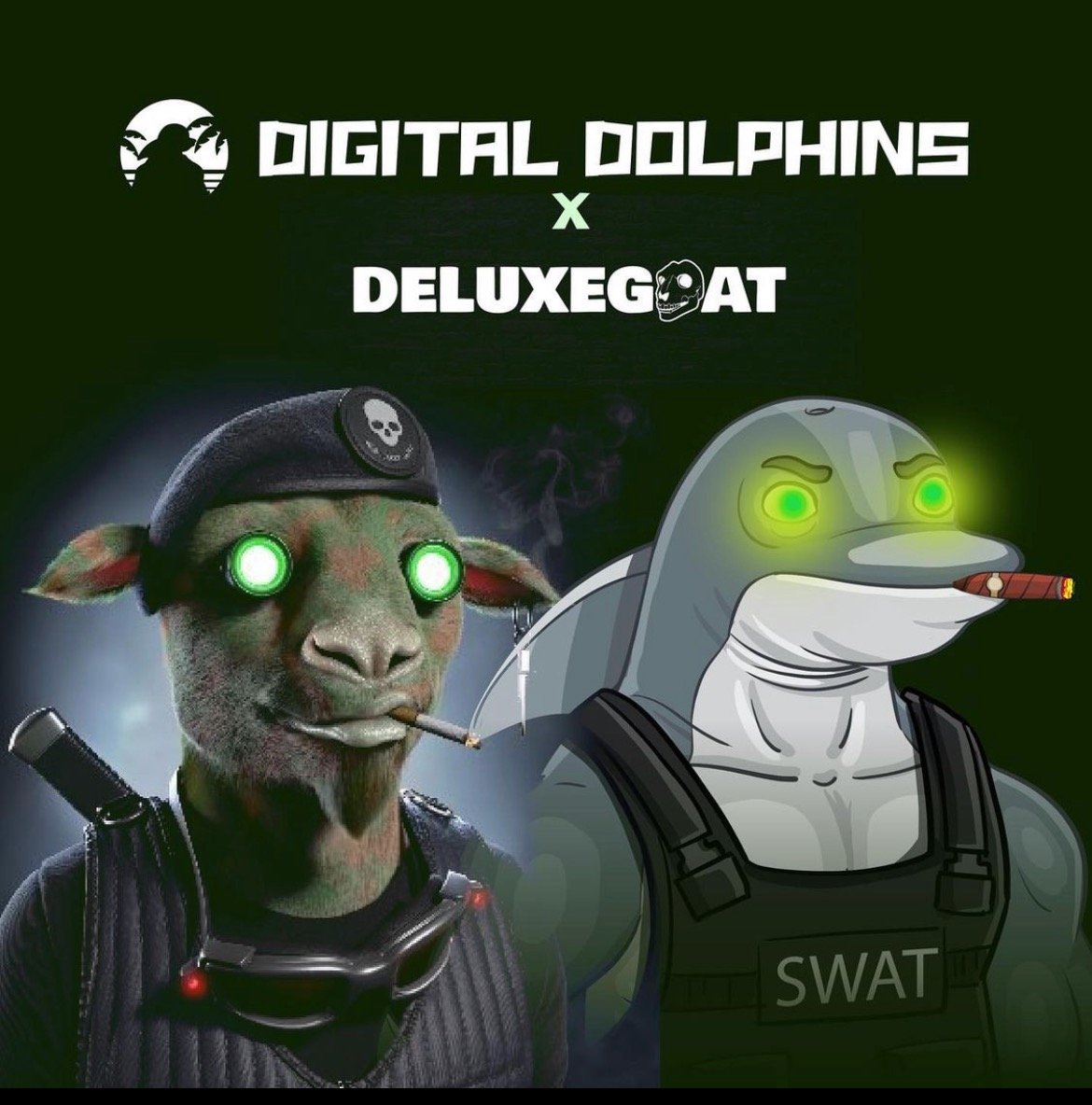 🎉 Digital Dolphins has Hooked us up with some Whitelist spots to giveaway 🎉

🎁 10 Digital Dolphins Whitelist spots:gift:

To ENTER:
🐬 Follow @digitalfins &amp; @Deluxegoat
🐬 Like &amp; retweet 
🐬 Tag 3 friends
🐬 Complete premint link: premint.xyz/digital-dolphi…