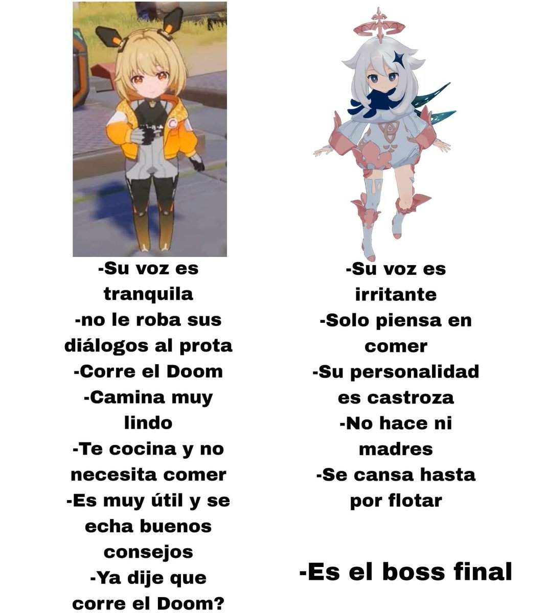 Bardopacotilla's tweet photo. Esas si son acompañantes del prota

#Genshin #GenshinImpact #TowerofFantasy https://t.co/cg7qCmIvAO