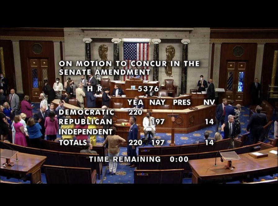 mattcompton's tweet photo. Every single Democrat in the United States Congress voted to make this happen. https://t.co/QhWoDjkYIC