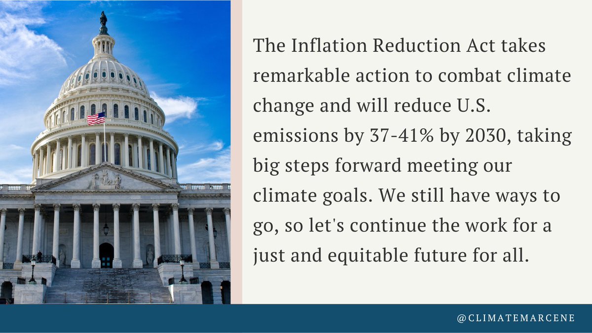 ClimateMarcene's tweet photo. The #InflationReductionAct just passed in the House. Next up: @POTUS’s signature! https://t.co/XEDBAnfvjX