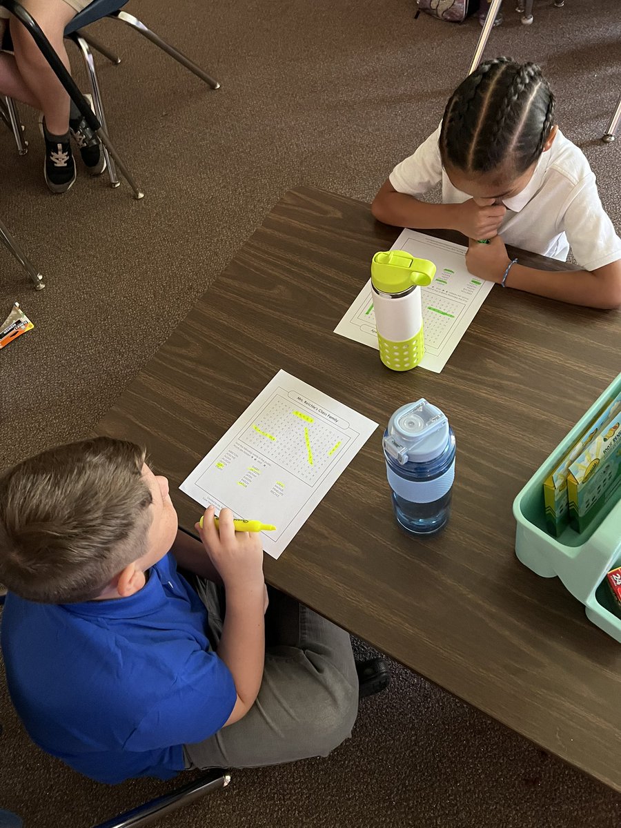 MrsReichle's tweet photo. Doing a word search to find all the names of our friends in our class! Great way to get to know each other and create a class family 💙 https://t.co/MezFn6Z97L