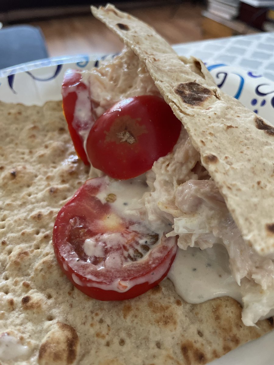 A little chicken salad with OUR home grown tomatoes! #vegatablegardenchronicles #summergarden #cocktailsandtabletalk