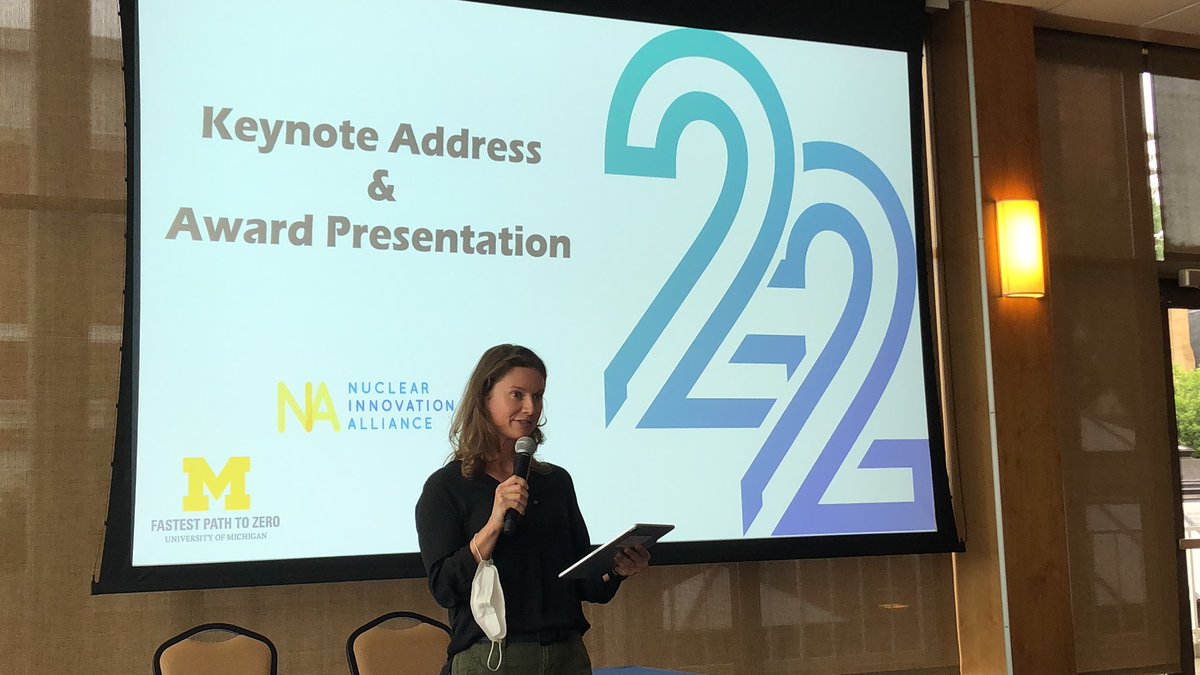 uw_ines's tweet photo. .@NuclearBootcamp founder and @uw_ines alum @RachelSlaybaugh kicks off the judges feedback and awards for this year’s bootcamp https://t.co/5woZeywu7F