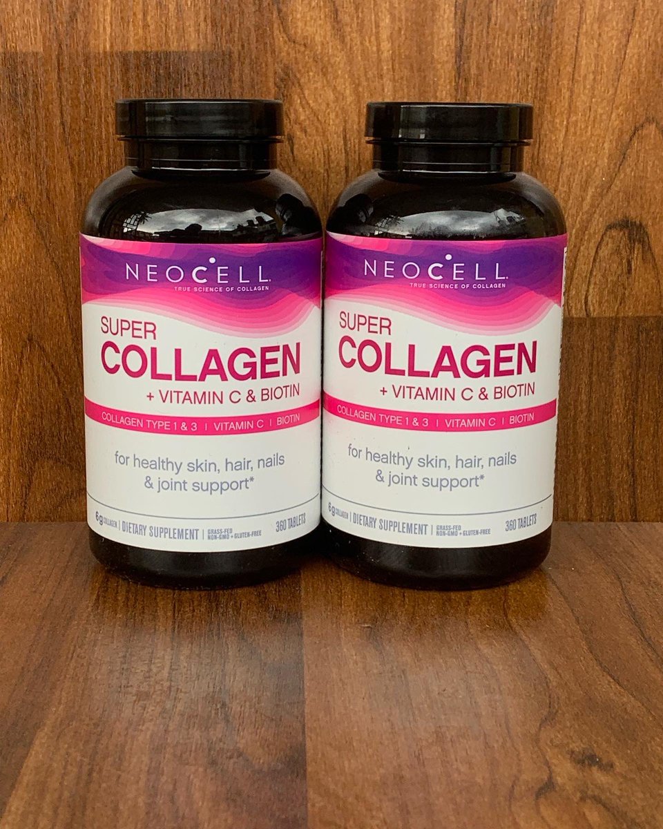 skinsupplement's tweet photo. 🛒Neocell Super Collagen + Vitamin C &amp; Biotin (360 tablets) tablets 

•contains collagen type 1&amp;3 | vitamin c | biotin 
•for healthy skin,hair,nails and joint support.
•6g collagen
✨N19,000

#collagensupplements
#glowingskin 
#collagen https://t.co/pYh63Xg4zZ
