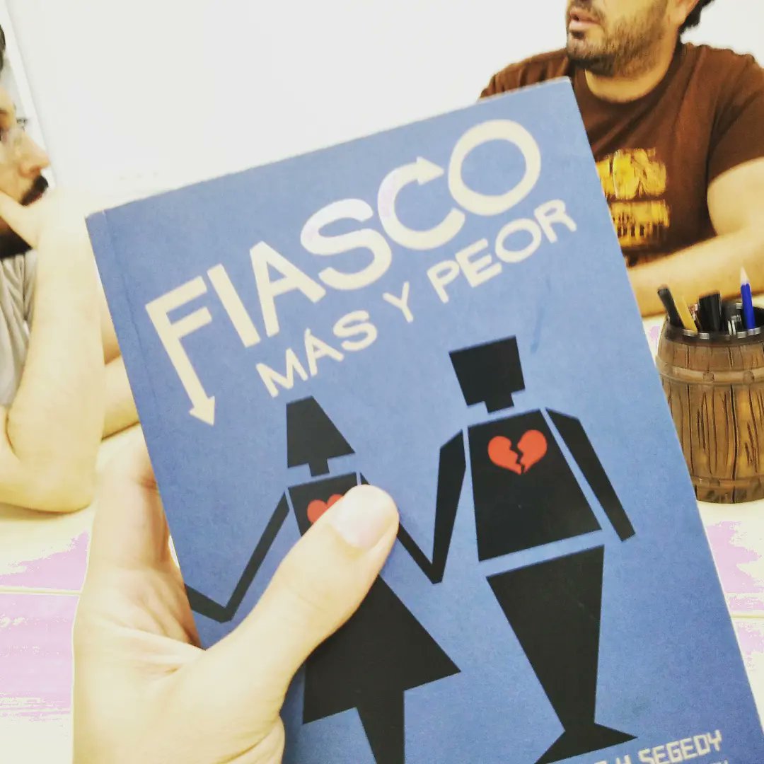 encuentromurcia's tweet photo. Esta tarde jugamos #fiasco de @edgeent, un juego en el que las cosas nunca salen como uno espera. Ups! 💰🪓💣
#encuentroaleatorio #murcia #edgeentertainment #juegosderol #rol #rpg #roleplaying #roleplayinggame #improvisacion https://t.co/OnTQTGJc0U