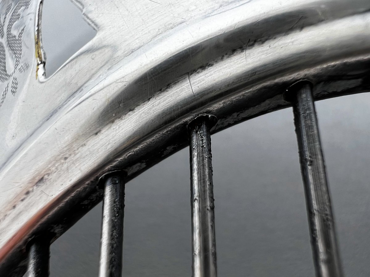 MonroeHistoryPA's tweet photo. Our #MagnifiedMonday series continues today with this close-up view of an artifact from our museum collection. Let us know what you think this object might be, and check back tomorrow for the full image to be revealed. 🤔🔎🕵️‍♀️ #HistoricObjects #GuessingGame #StroudMansion https://t.co/CNJGpyoC6u