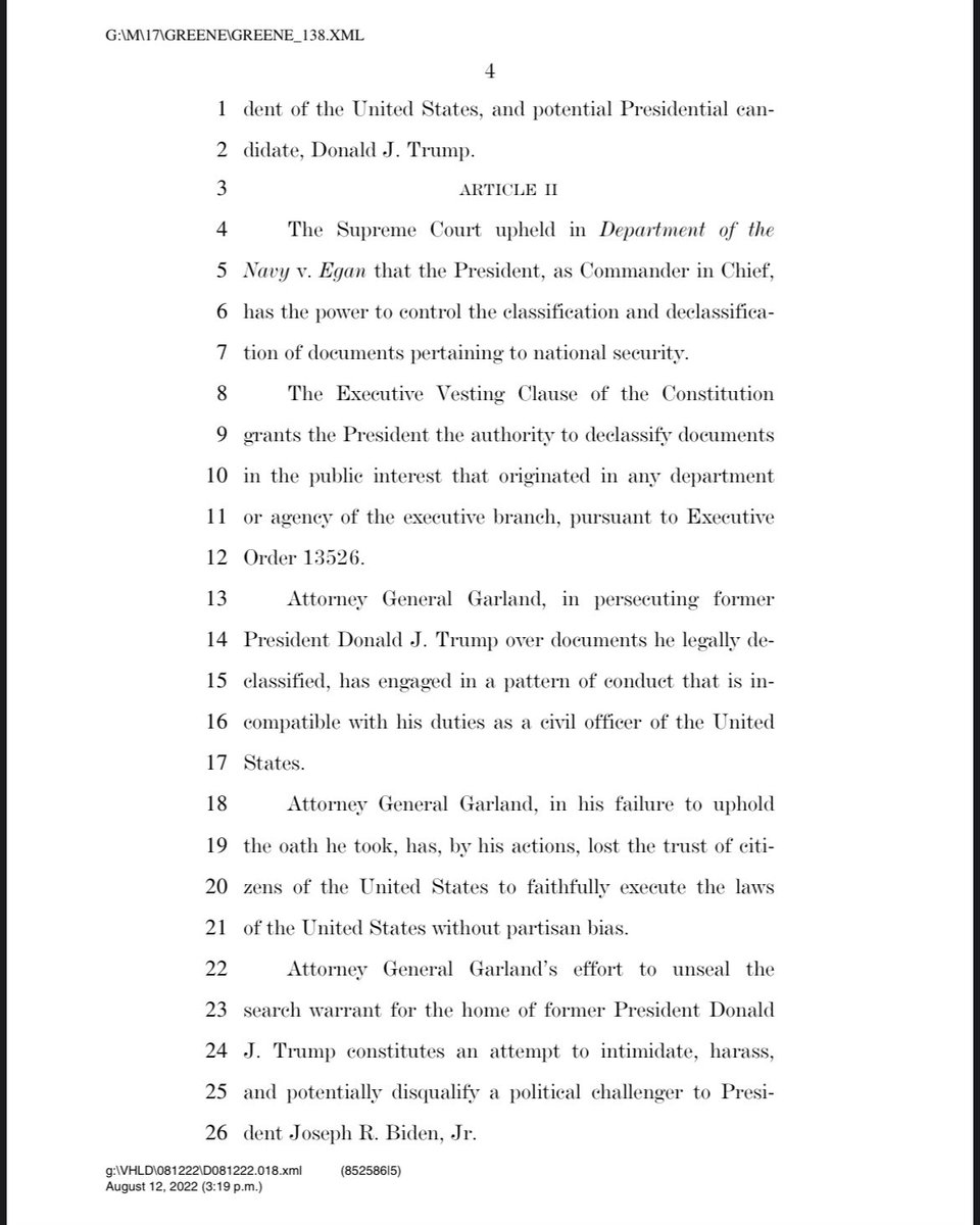 Read my articles of impeachment against Merrick Garland.

#ImpeachGarland