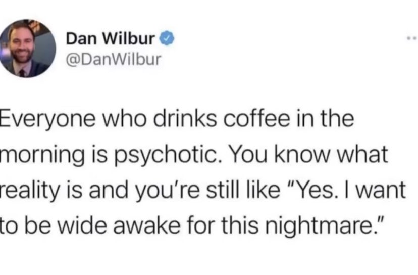 …and the people who also drink coffee at night- what do we call them? 🤯 <a href="/dunkindonuts/">Dunkin'</a> #CoffeeGang #CoffeeTime <a href="/DanWilbur/">Dan Wilbur</a>