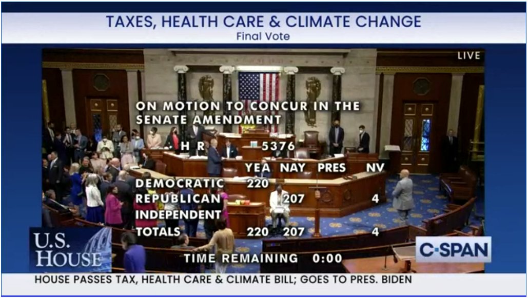 "The motion is adopted." Gavel down, *now* it's official! Today we celebrate, tomorrow we get back to work fixing the climate. 🎉🥳