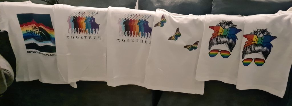 NatalieLogan9b's tweet photo. Tshirts made this evening for my kiddies for Perth Pride tomorrow in honour of their Uncle Ross 🏳️🌈💙🌈 #PerthPride #2022 #honour #UncleRoss https://t.co/6iFvHdib5P