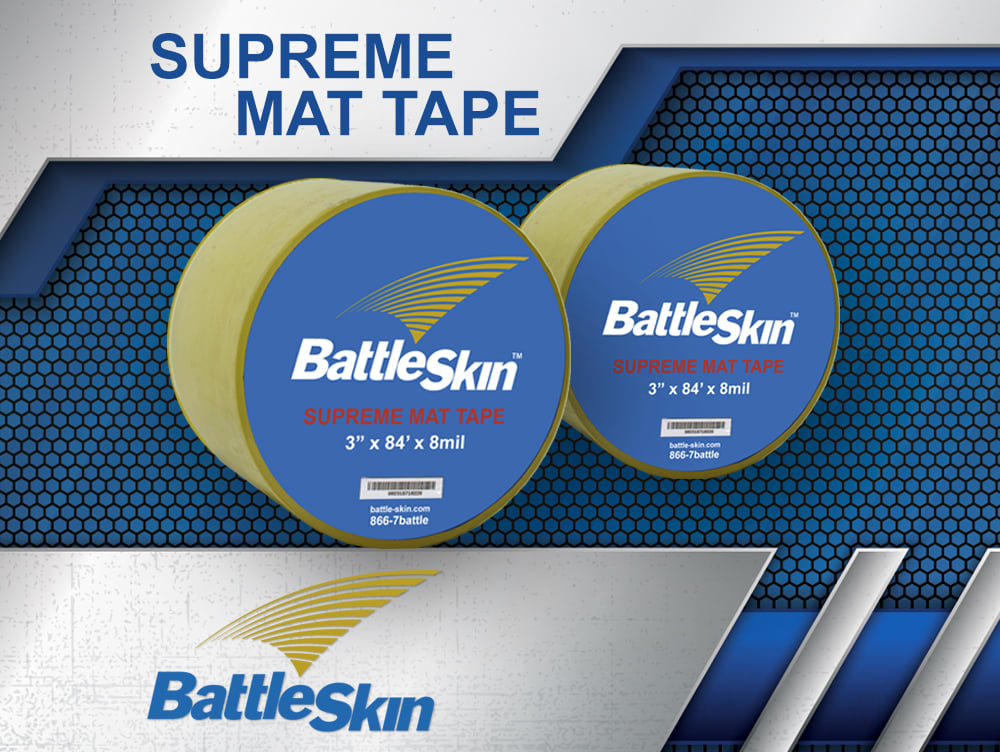 battle_skin's tweet photo. #BattleSkin Supreme clear 8mil exercise #MatTape for #Wrestling and beyond is #Antimicrobial to help fight #SkinInfections. It's #Smooth, #Durable, #Reusable, and it's available in 3" and 4". What more could you ask for in a mat tape!? Visit https://t.co/9iLXB5bgtT to get yours! https://t.co/0pQrBamJhZ