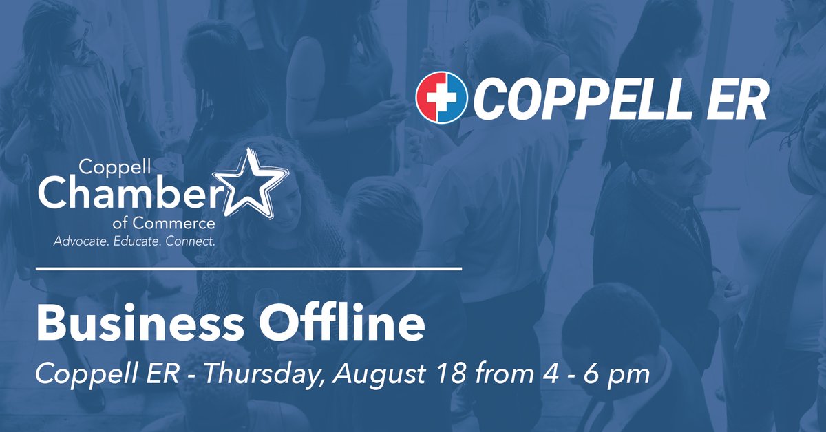 Due to circumstances beyond our control, this event has been cancelled. We apologize for any inconvenience and hope to see you next month at J. Macklin's! #coppellchamber #coppelltx