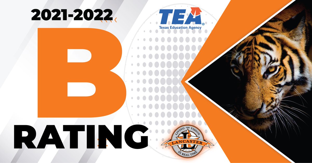 Lancaster ISD (@lancasterisd) on Twitter photo 🚨We're a "B" rated District!🥳 TEA released the 21-22 STAAR test results, & <a href="/LancasterISD/">Lancaster ISD</a> received a "B" rating. Last school year, our District saw substantial academic gains. This school year, we're starting with the same momentum! We are ready to #TigerUp! #TheRoarwasRaised 🚨We're a "B" rated District!🥳 TEA released the 21-22 STAAR test results, & <a href="/LancasterISD/">Lancaster ISD</a> received a "B" rating. Last school year, our District saw substantial academic gains. This school year, we're starting with the same momentum! We are ready to #TigerUp! #TheRoarwasRaised