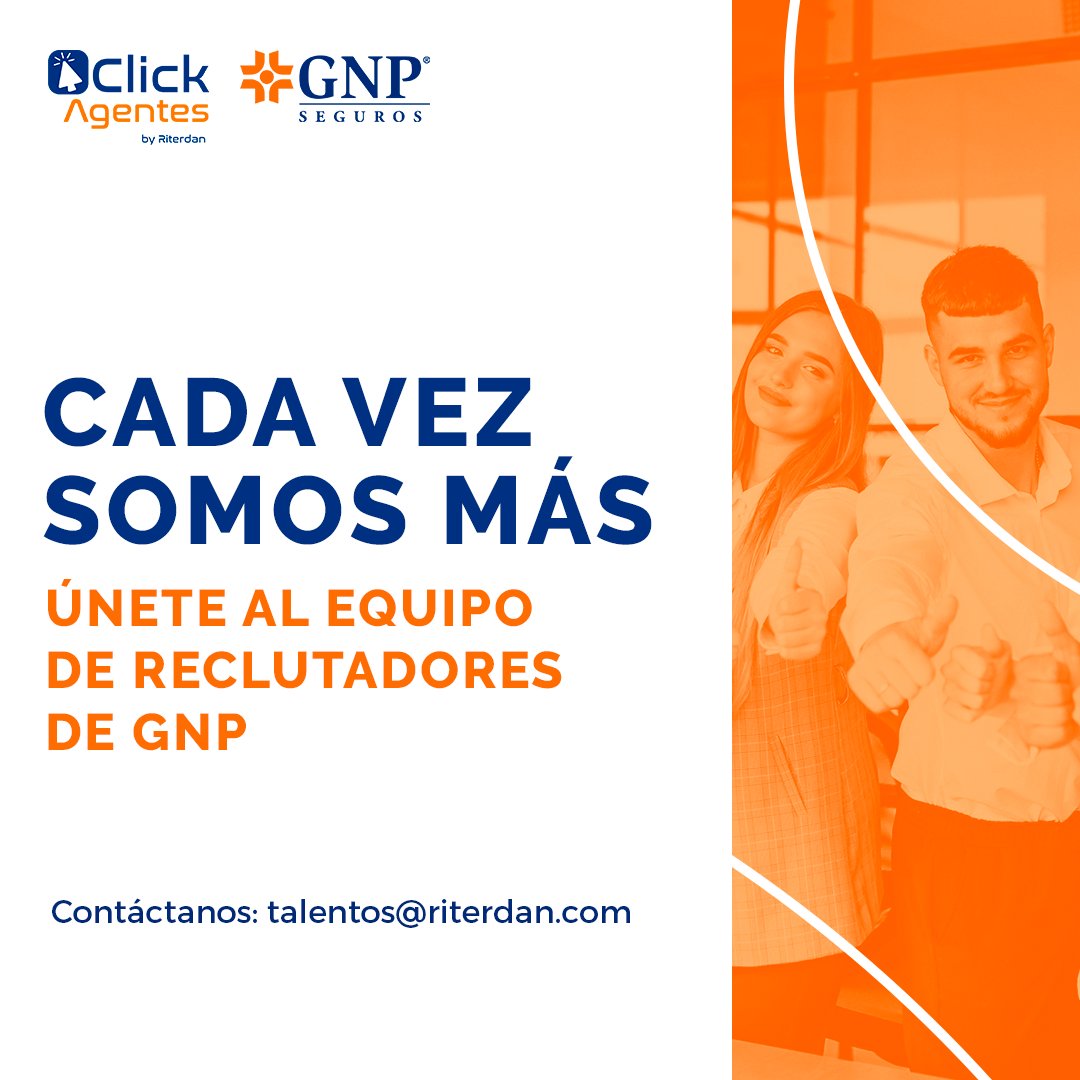 clickagentes's tweet photo. Ayúdanos a reclutar más agentes de seguros de toda la república vía online desde tu computadora. #ClickAgentes #BrokerReclutador https://t.co/N9xwvo1Sqd