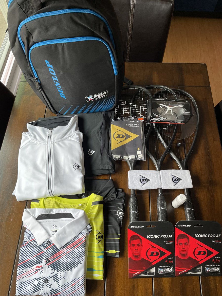 Very grateful and excited to sign with <a href="/DunlopSquash/">Dunlop Squash</a> They made me feel like family and made sure I am ready for the upcoming season <a href="/UClubChicago/">University Club Chicago</a> Big thanks 🙏