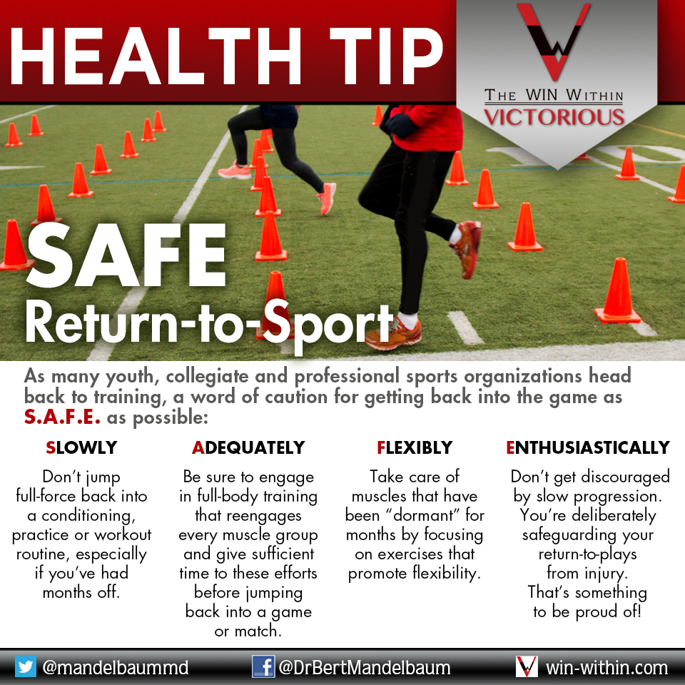 After #orthopedicinjury, when is it S.A.F.E to return to the sport you play? Tips here: