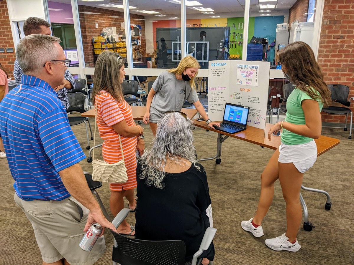 Day Five highlights from #BioMedTechGirls: Today was all about wrapping up projects, creating poster boards and sharing projects! These <a href="/TeenTechGirls/">Tech-Girls</a> did an amazing job of coming up with unique &amp; useful solutions in just a couple of days! <a href="/UVAEdu/">UVA School of Education and Human Development</a> <a href="/UVABME/">Virginia BME</a> <a href="/UVAEngineers/">UVA Engineering</a>