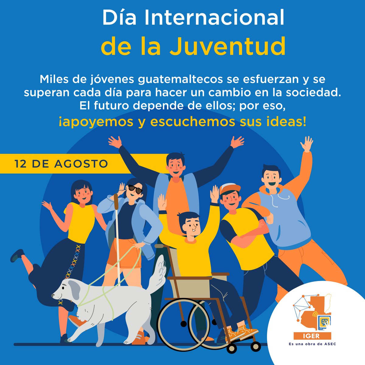 Valoramos el esfuerzo, participación y valiosas acciones que los jóvenes guatemaltecos han tomado a favor del desarrollo del país.