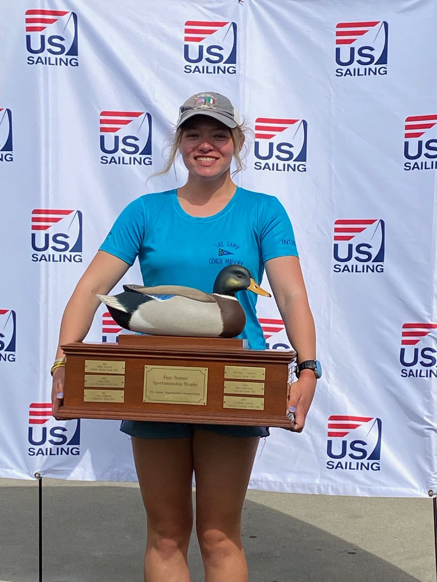 Congratulations to Mallory D from North Cape Yacht Club on winning the Faye Bennett Sportsmanship trophy at the Chubb US Sailing Junior Championships!
The I-LYF is proud to have supported our 9 Area E sailors at this year's event.