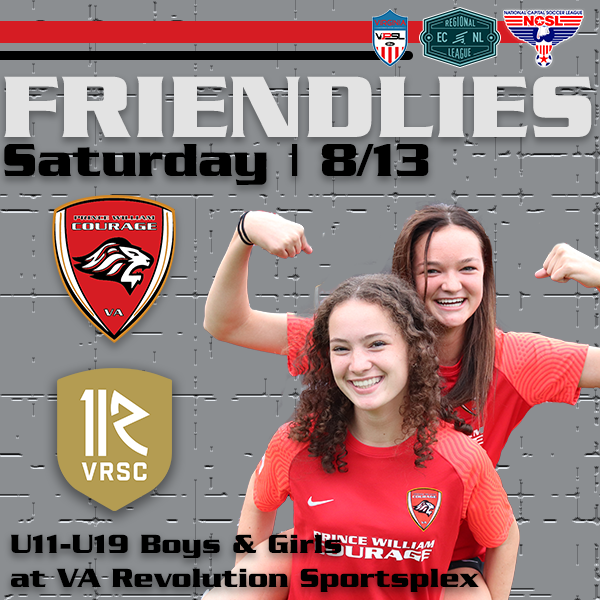 CouragePW's tweet photo. First #CourageSelect Friendlies of the year kick off tomorrow 👍
1️⃣1️⃣-1️⃣9️⃣ ECNL-RL & NCSL Red teams 🆚 @varevolutionsoccer
📍Virginia Revolution Sportsplex
#Preseason #CourageSelect #FearThePride https://t.co/uFkOCkyDgk