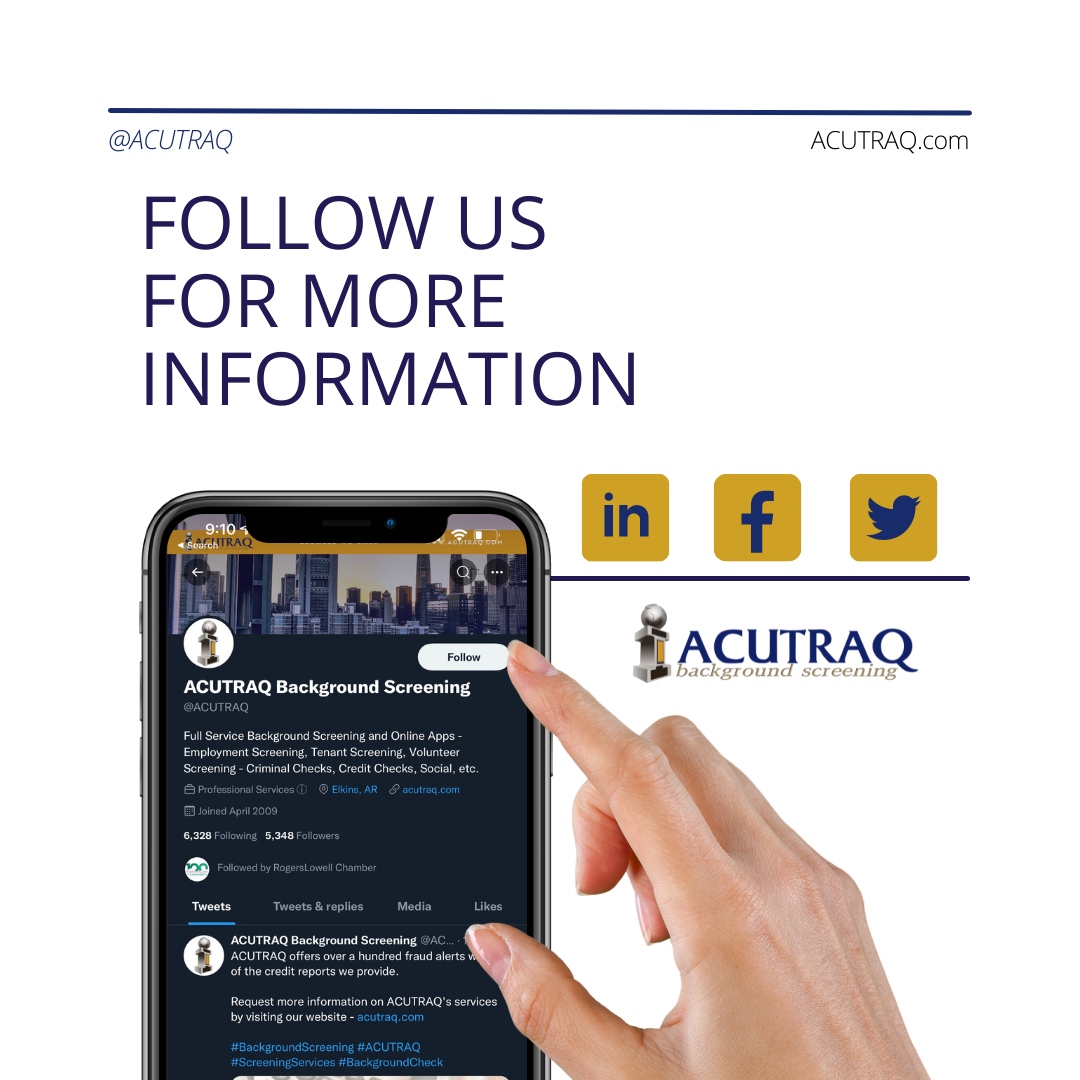 ACUTRAQ Background Screening tweet media