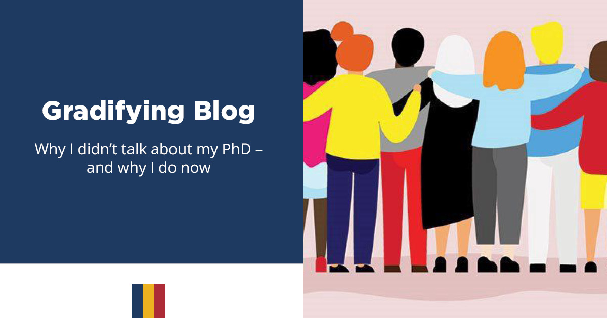 This week’s Gradifying blog covers the most difficult topic in academia - how to explain what you do to other people. #graduatestudies Check out the blog here: bit.ly/3pmvCln
