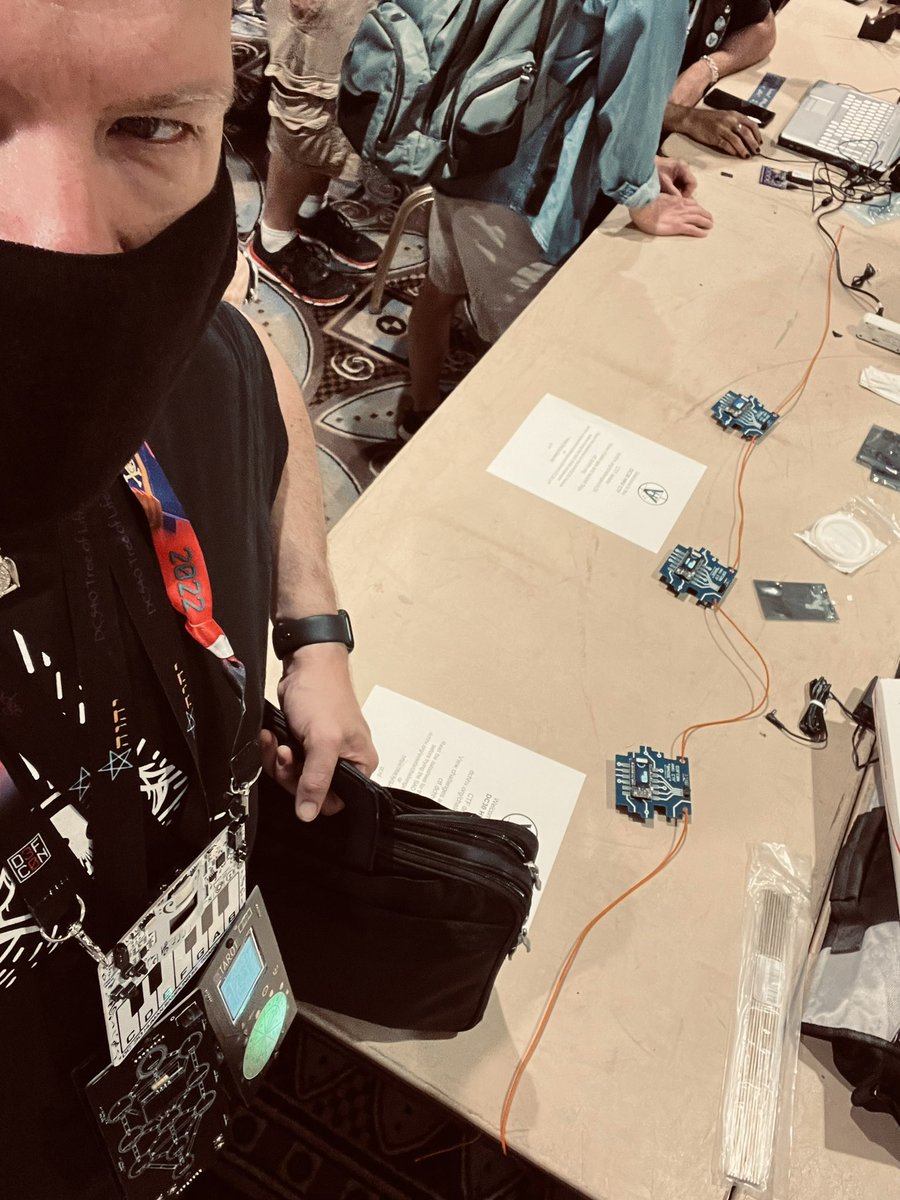 mytechnotalent's tweet image. Hangin at the Hardware Hacking Village! #defcon #DEFCON30 #Defcon2022