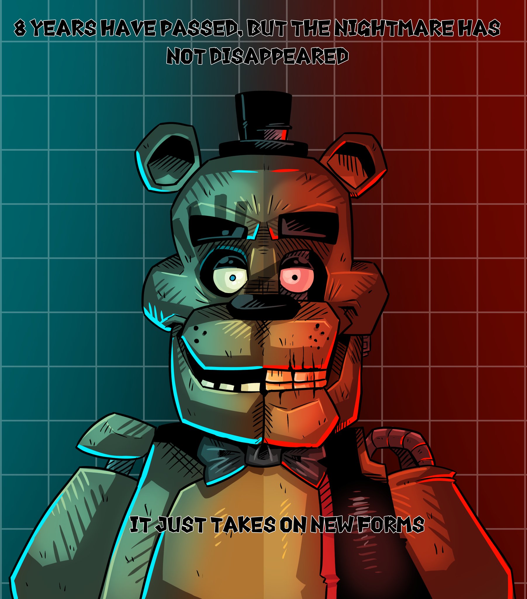 Not Cucumber 🥒 on X: Teaser for my FNaF1 remake. FNaF equals sign. It is  obviously better than FNaF Plus, since the characters in it are not just  not exaggeratedly scary, they