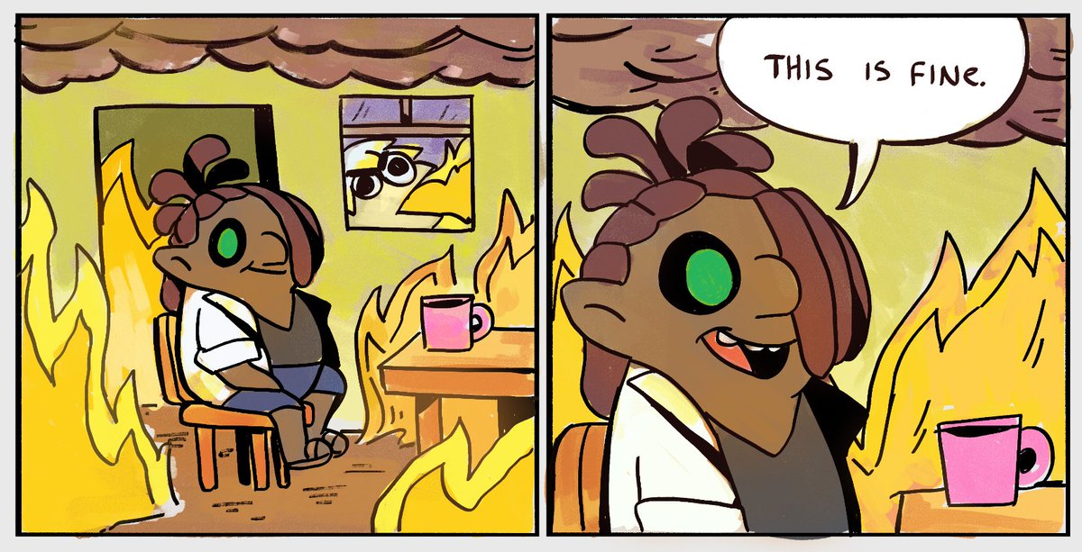 voidmageddon's tweet image. When your roommate is a dragon.