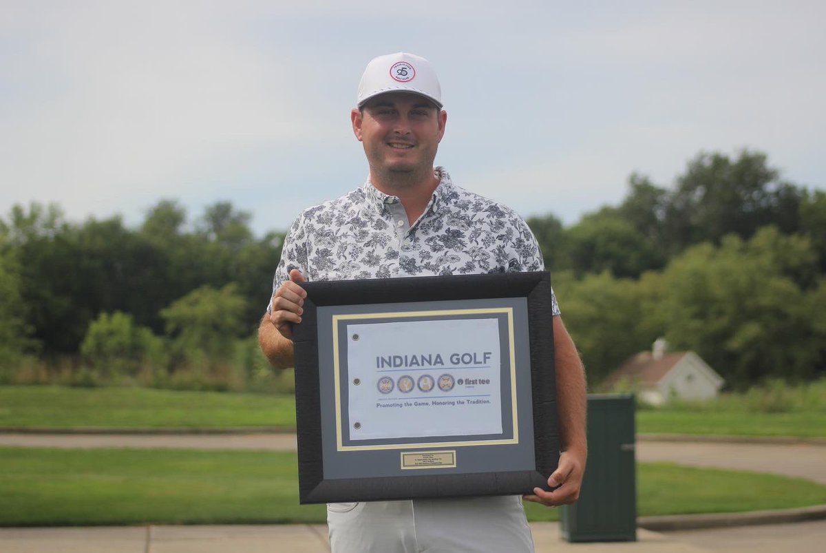 IndianaGolf's tweet photo. Congratulations to our 2022 #IGAMidAm Champion, Mike Bell of Carmel! Bell claimed the title after a three-way playoff that advanced into four holes, where he eventually defeated Matt Vogt of Indianapolis. 

Full story available at https://t.co/sAawoyDmzy. https://t.co/jZR8CzupGp