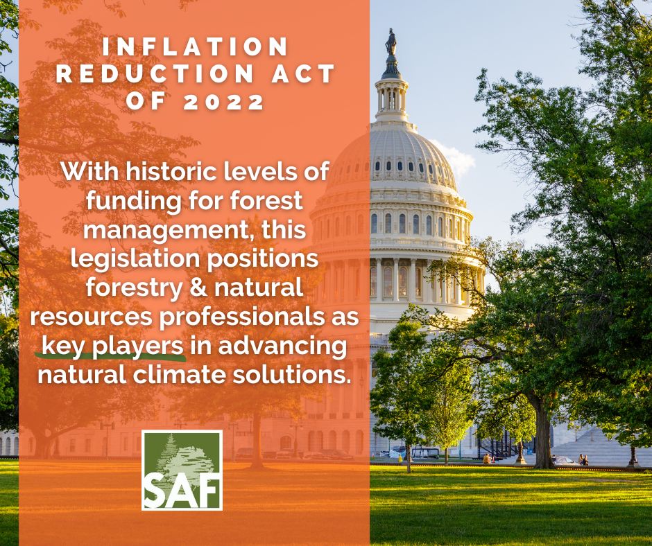History was made today &amp; forests win big! SAF is thrilled to see forest management included as a critical climate investment in the #InflationReductionAct! #Forests4Climate #forestproud 
<a href="/WeAreSUFC/">Sustainable Urban Forests Coalition</a> <a href="/ForestClimateWG/">Forest-Climate Working Group</a>
