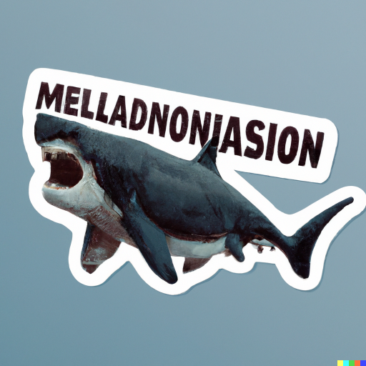 b_dazell's tweet photo. #dalle is an absolute amazing piece of technology, and has created my favorite new type of #Megalodon: Otodus Melladnoniasion. Simply stunning!

#sharks #AIart https://t.co/aD3LDVVE9x