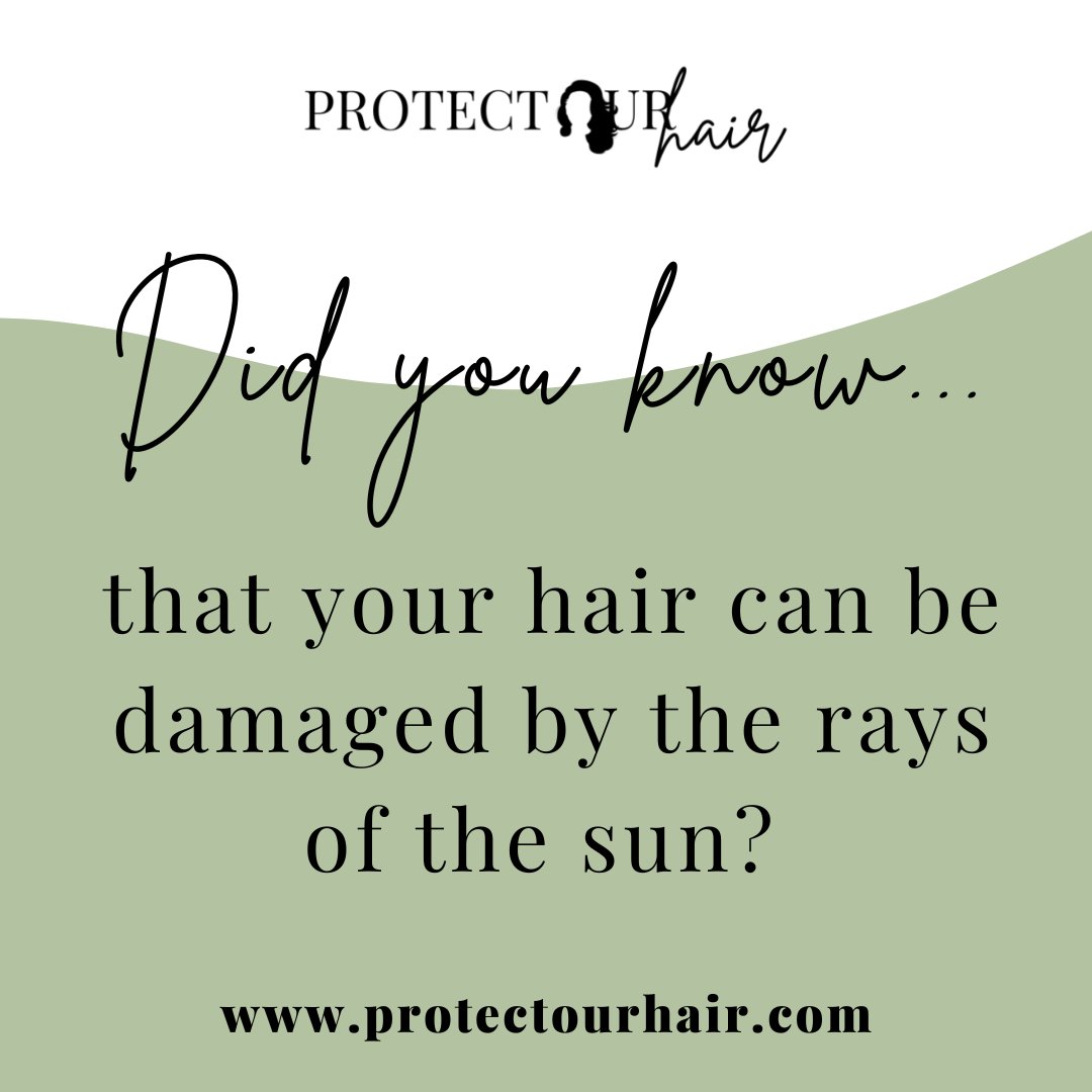 Did you know that your hair can be damaged by the rays of the sun? Prolonged exposure can leave you with dry, brittle hair and split ends. Follow us to learn more about #hairprotection.