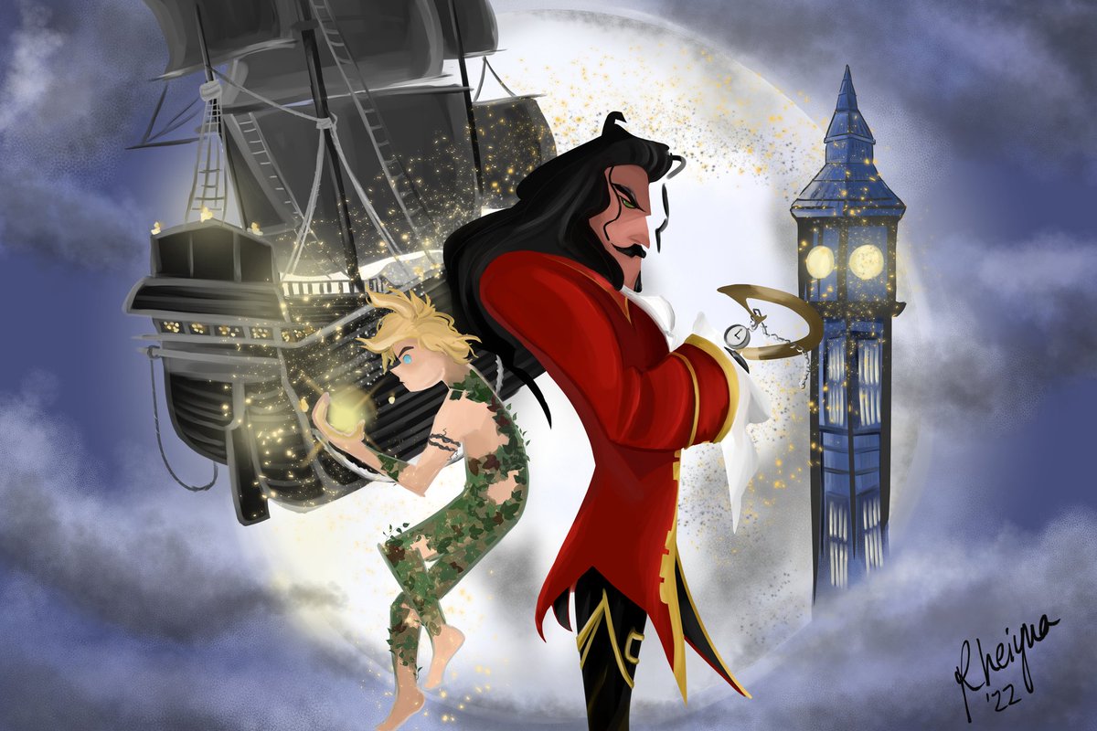 _Rheiyna's tweet photo. Was inspired listening to Lost Boy and decided to draw this.  So tell me - are you a Lost Boy or a Pirate?
#Peterpan #Neverland #Hook #Lostboy #pirates #art #artist #digitalart https://t.co/i14YfFOHkp