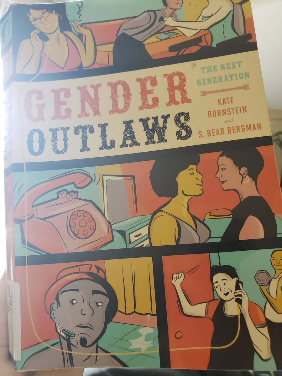 Ssaltypeachh's tweet photo. Finishing up this gem💎 for my bookclub. It's given me lots of new vocabulary for conversations about gender and is all around an interesting collection of essays from transgender/ gender queer/ other sex folks @katebornstein @sbearbergman https://t.co/VWxkNaNIDP