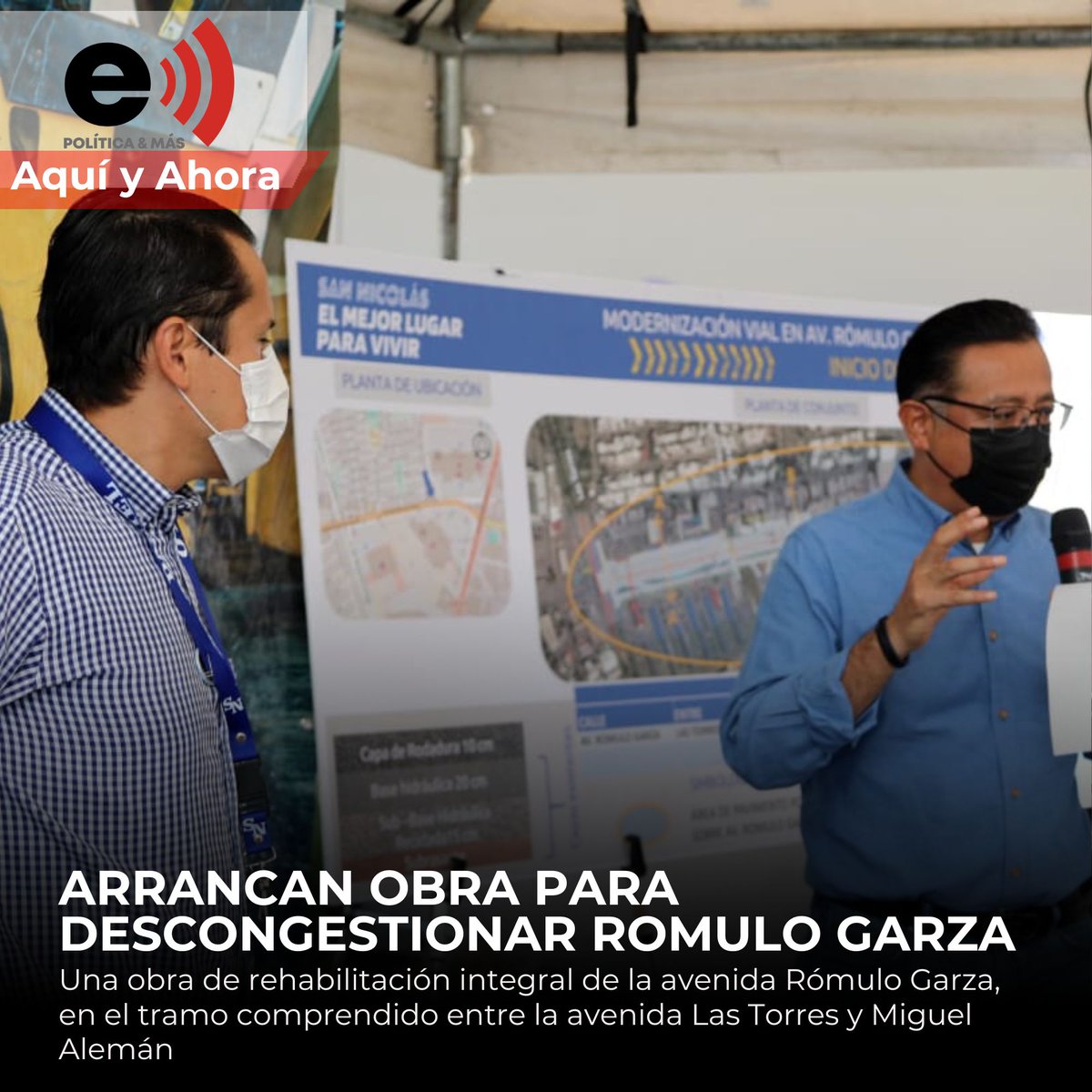 epoliticaymas's tweet photo. ARRANCAN OBRA PARA DESCONGESTIONAR ROMULO GARZA
#HOY #News #sannicolasdelosgarza #NuevoLeon #DanielCarrillo
#Obra #RomuloGarza #Vialidad #Descongestionar
https://t.co/Z30VcpWv2U https://t.co/XSD95yUiPc