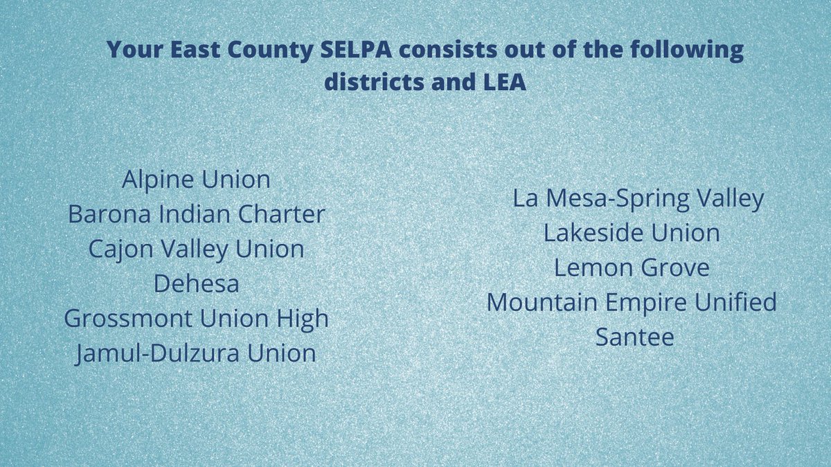ParentSelpa's tweet photo. You might hear about a 'SELPA?' But what is it really? East County SELPA is here for our East County San Diego communities, families and schools who are shaping and empowering our children with disabilities. https://t.co/jGQuHSfLbZ