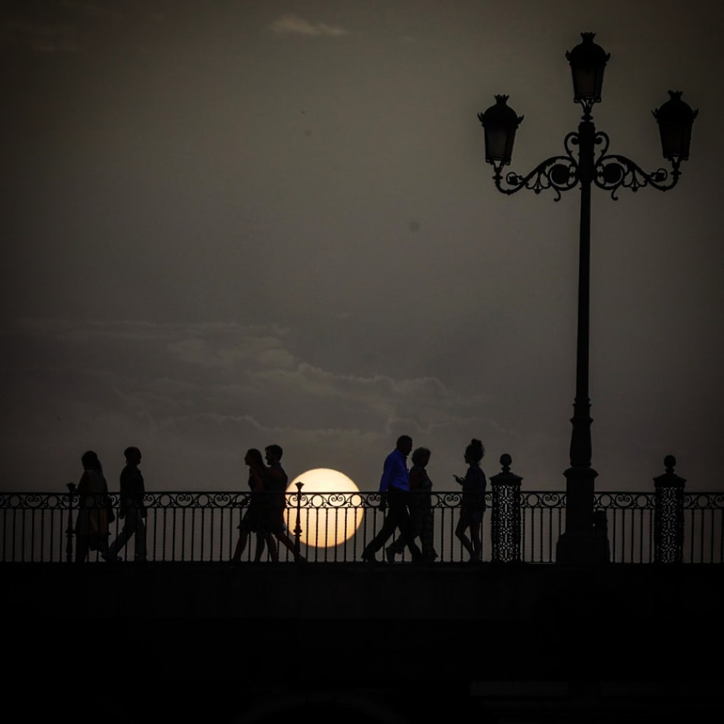 Atardecer después de la tormenta.