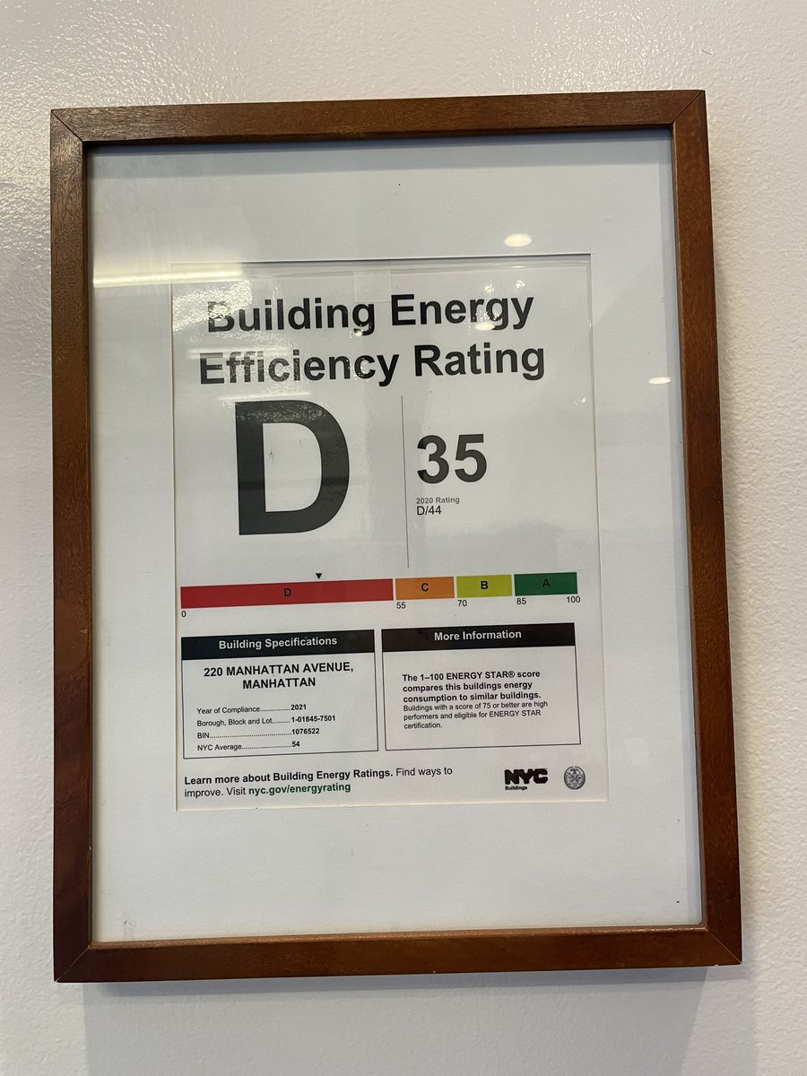 My apartment building’s energy efficiency rating is pretty bad.