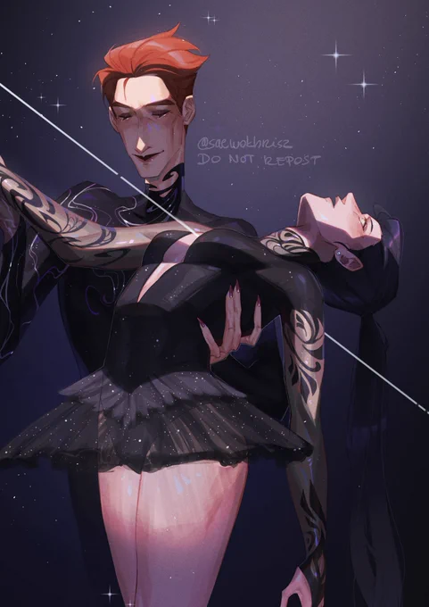 "dancers death"#Overwatch #moira #widowmaker #fanart 