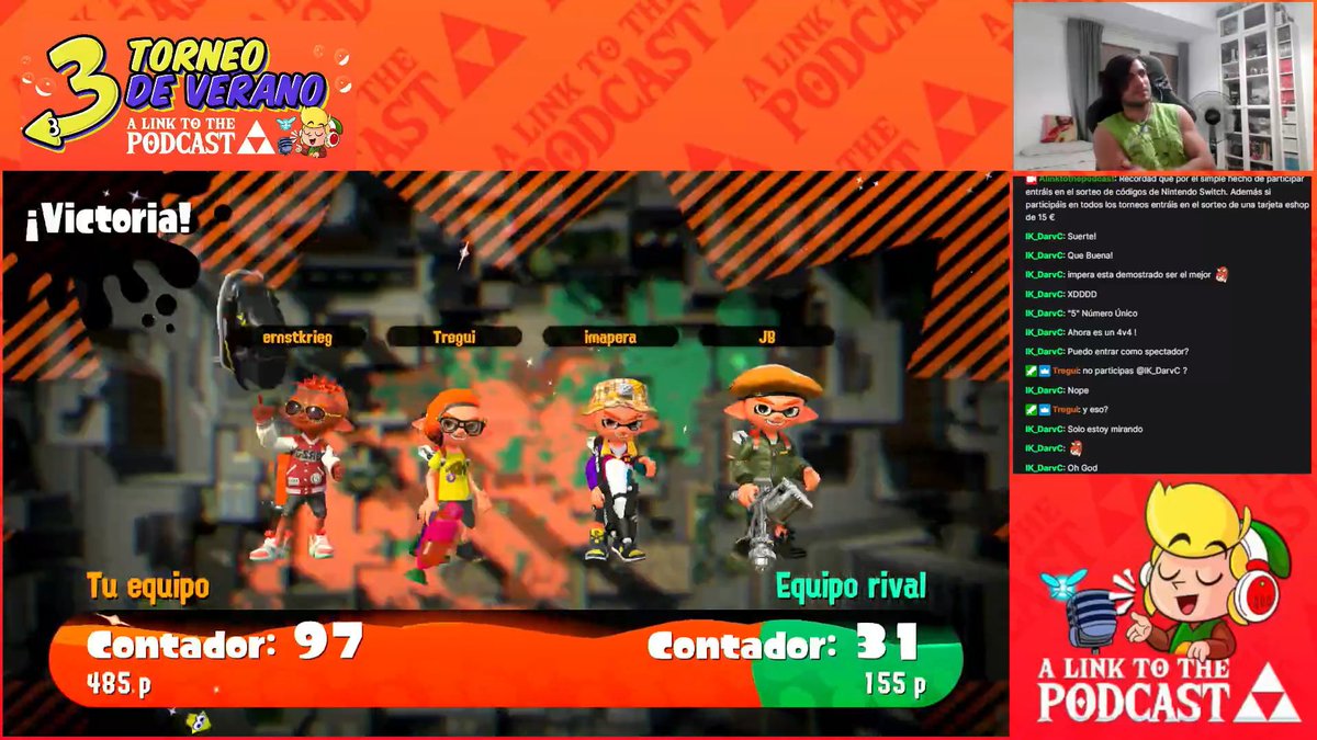 LinkToPodcast's tweet photo. Hoy, en nuestra primera cita de los torneos de verano, nos hemos juntado para jugar a Splatoon 2. Balance muy positivo, gran experiencia.
Muchas gracias a todos los que habéis participado.
El próximo... TETRIS 99. https://t.co/vvftBFP0bu