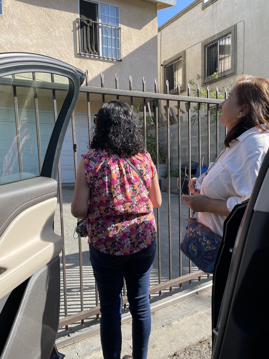 LASchoolsEast's tweet photo. We visited families today as part of @LASchools #iAttend campaign with the goal of personally connecting with our students and providing them with tailored resources for a successful school year. #WelcomeBackToSchool #CommittedToStudentSuccess https://t.co/PD2UamtAKj