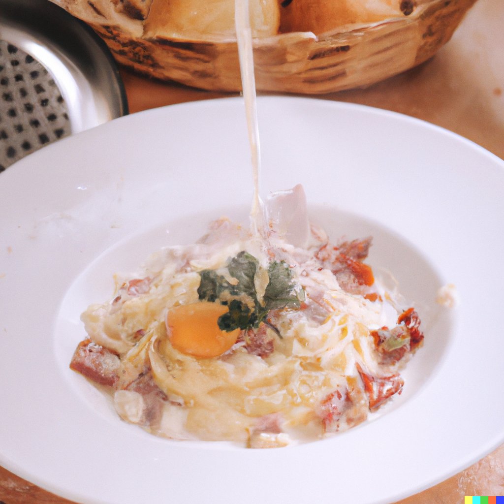 _JacobStone's tweet image. Day 13 of 50!

“A high-quality picture of a bowl of carbonara for a food magazine”

#50DaysOfDallE #dalle #dalle2 #pasta