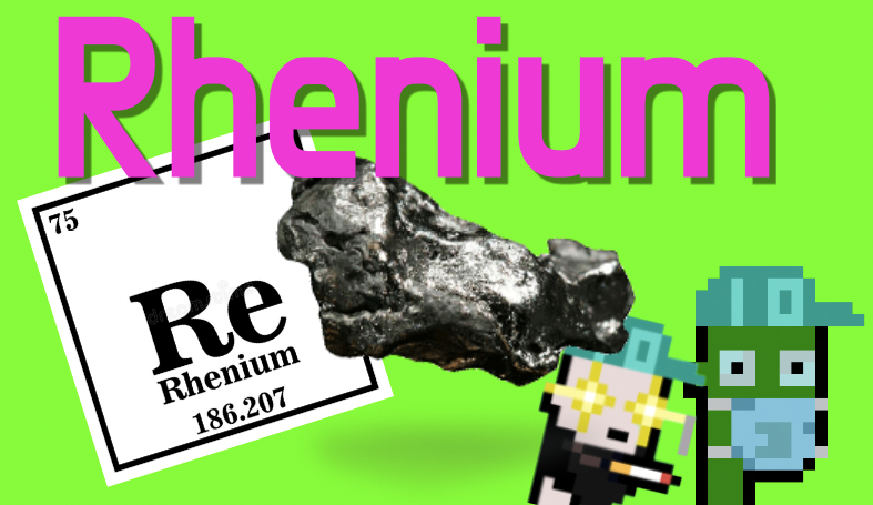 iotexpunks's tweet photo. One of the rarest and important makeups of our Universe - Rhenium is now available as a Machine Upgrade! 💎

With an estimated average concentration of 1 part per billion, rhenium is one of the rarest elements in the Earth's crust 🌏

Now LIVE #machinelands 

$iotx #iotex #iotx https://t.co/YkKdyldOh5