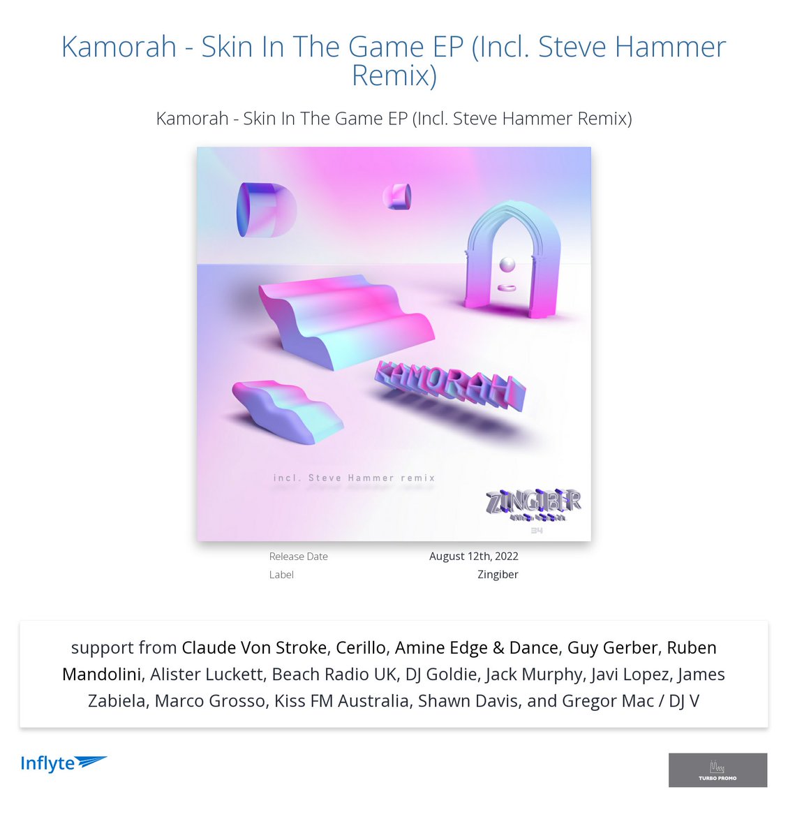 Cheers <a href="/RubenMandolini/">Ruben Mandolini</a> for the review "Nice, thanks " <a href="/kamorahmusic/">Kamorahmusic</a>
inflyteapp.com/r/4x9uai