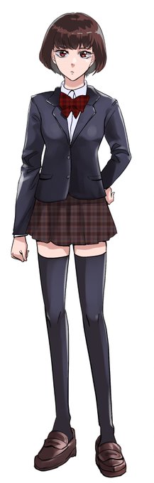 マリアの本名ってそういえば何なんだろうとか今更思ったり…「茜」とかかなぁ?制服姿は2コマくらいしか出てこないけどこんな感じ。 